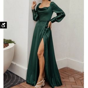 Kristie Maxi Dress in Hunter Green